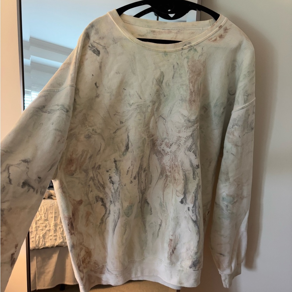 Urban Outfitters Marble Patterned Crewneck Sweatshirt